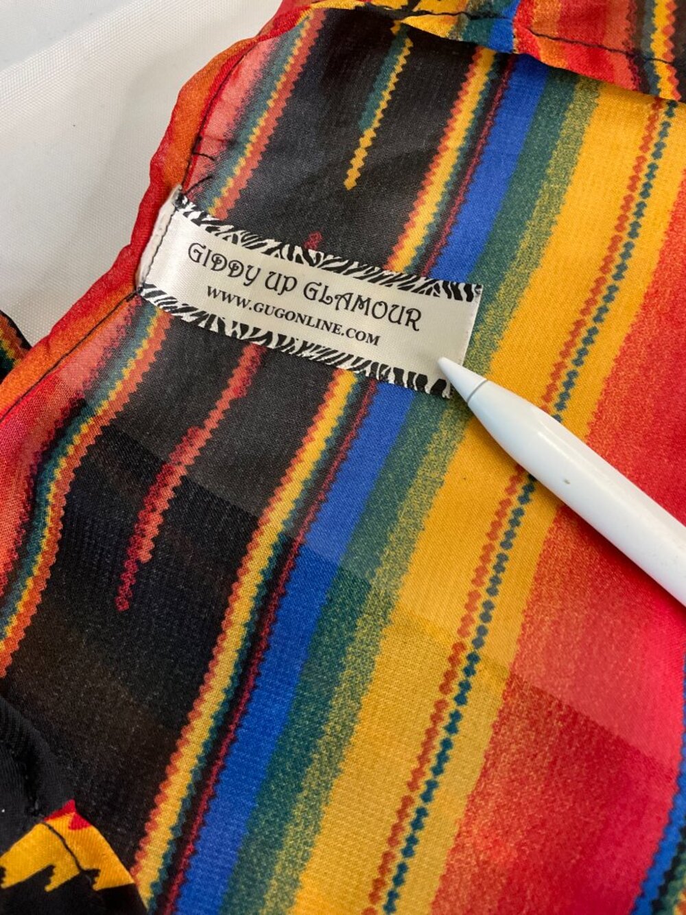 Giddy Up Glamour Serape Southwestern Long Kimono Duster - Picture 3 of 5